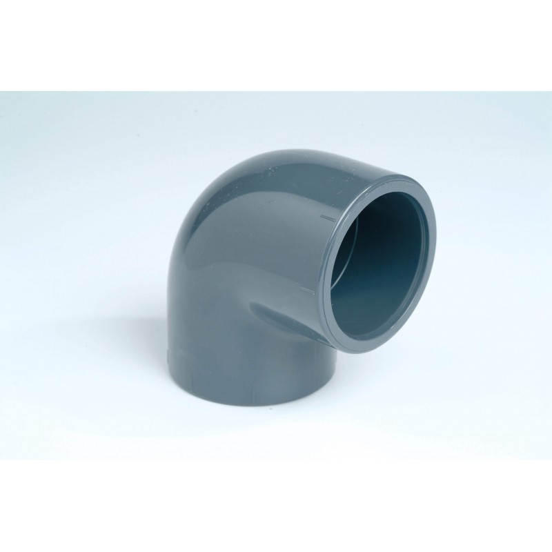 Coude PVC Pression 90° Diamètre 20 PN16 à coller Coude PVC Pression 90° Diamètre 20 PN16 à coller