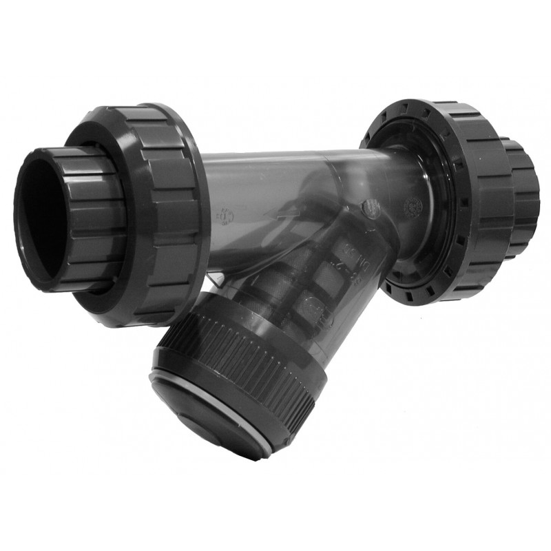 Filtre Tamis PVC Pression Diamètre 63 PN16 FF à coller Filtre Tamis PVC Pression Diamètre 63 PN16 FF à coller